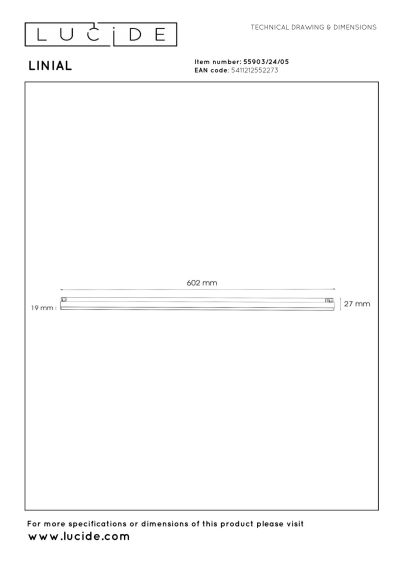 Lucide Premium LINIAL GLYXX - 1-Circuit lighting system/ Smart Rail Lighting - Smart - 48V Track - 1xLED -Champagne